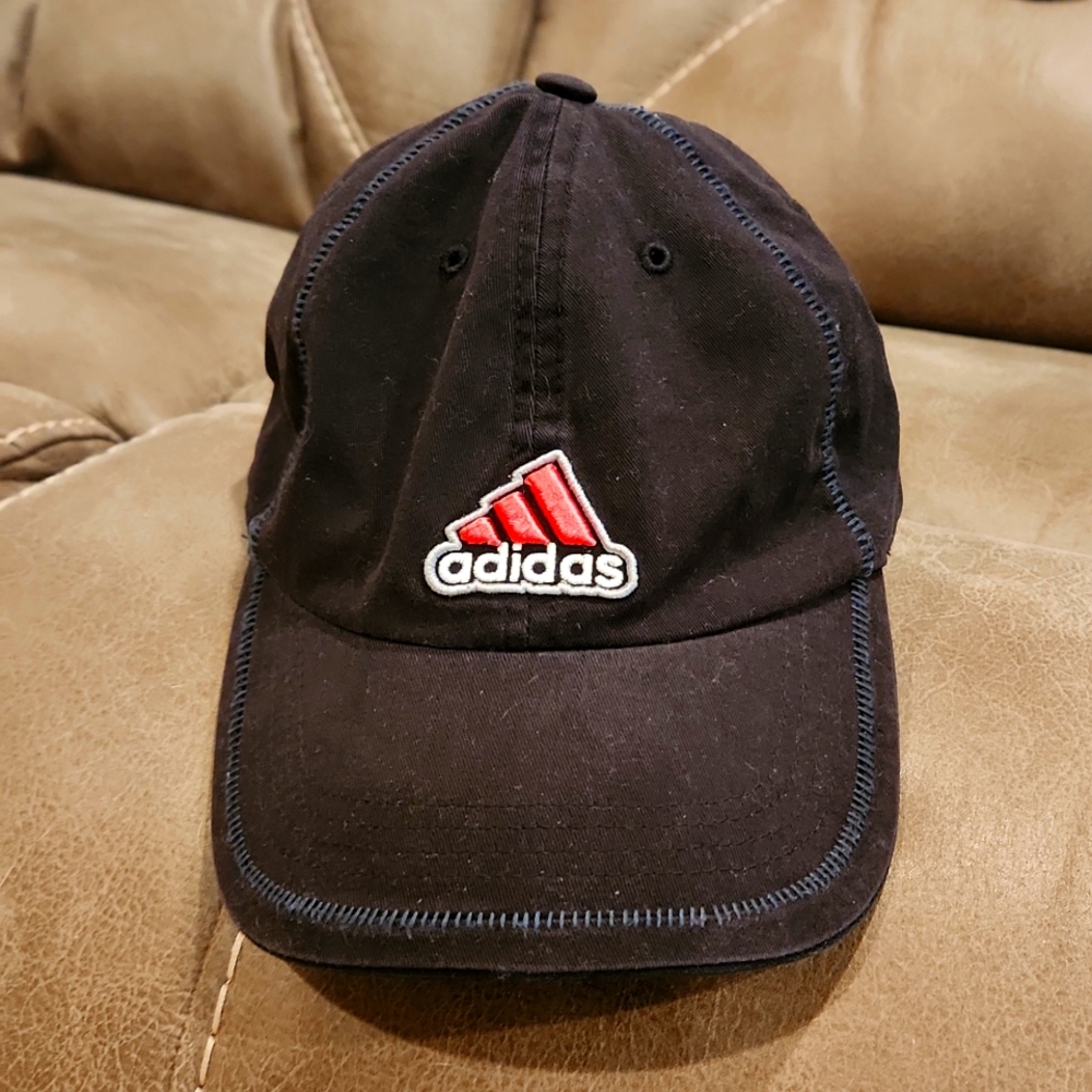 Adidas black with pink/white applacay one size womans